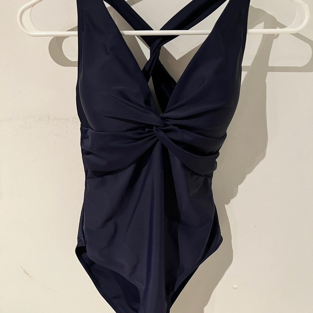 (2/$50) Navy Blue One-Piece Swimsuit
